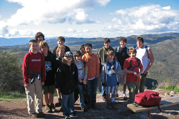 the Troop at the Pinnacles